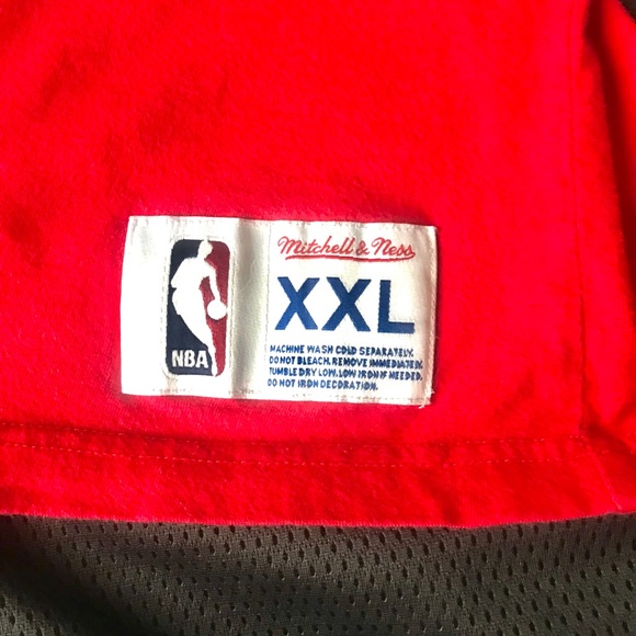 CHICAGO BULLS MITCHELL NESS NBA RED TANK TOP XXL - Picture 4 of 6